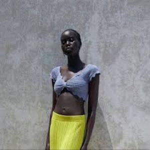 ZARA CROCHET LIGHT BLUE KNIT CROP TOP